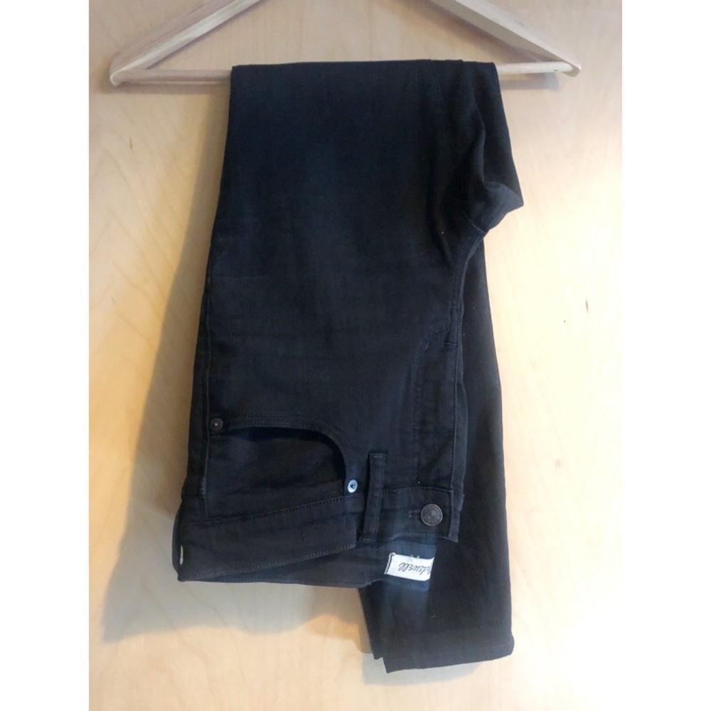 ⚫️ EUC! Madewell 9" High-Riser Skinny Skinny in ISKO Stay Black, Sz. 28